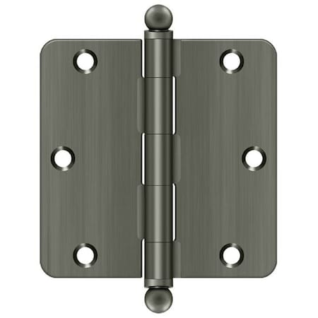 Deltana Antique Nickel Door and Butt Hinge S35R415A-BT