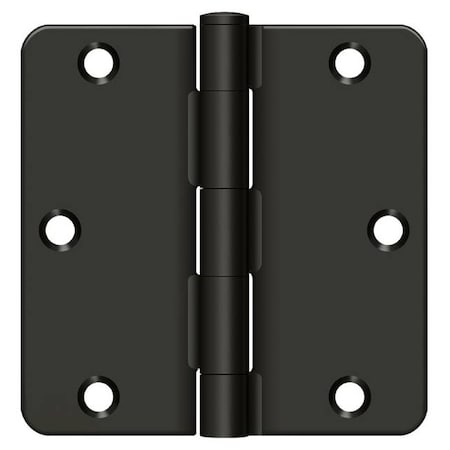 Deltana Oil Rubbed Bronze Radius Hinge S35R4BK10B