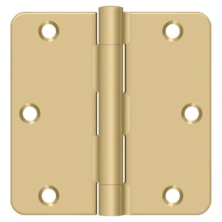 Deltana Satin Brass Door and Butt Hinge S35R4BK4