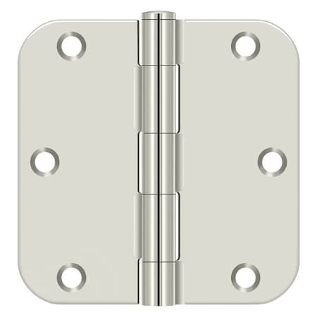 Deltana Bright Nickel Radius Hinge S35R514