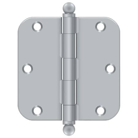Deltana Satin Chrome Door and Butt Hinge S35R526D-BT