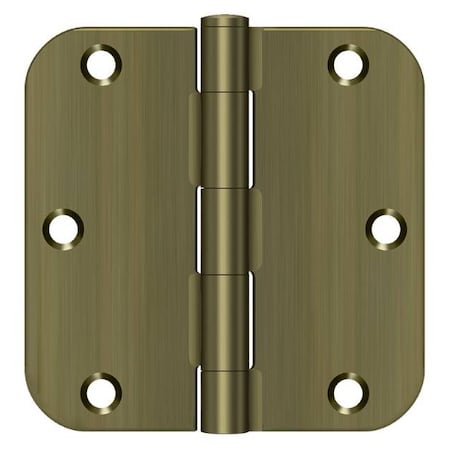 Deltana Antique Brass Radius Hinge S35R5BK5