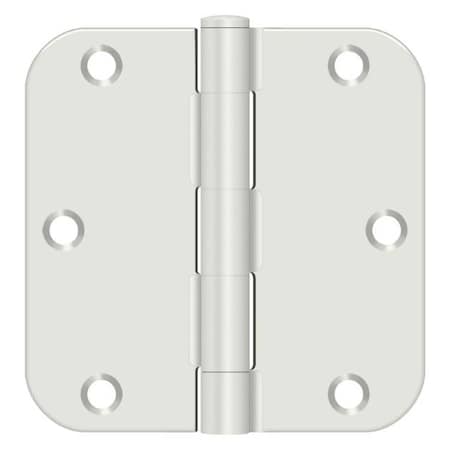 Deltana White Door and Butt Hinge, Holes per Leaf: 3 S35R5BKUSPW