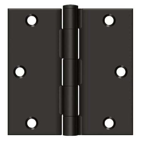 Deltana Oil Rubbed Bronze Square Hinge S35U10B-R