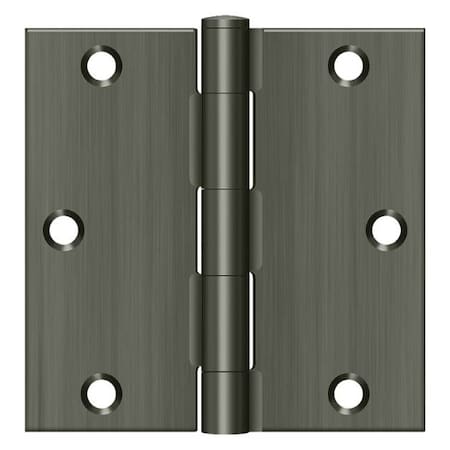 Deltana Antique Nickel Door and Butt Hinge S35U15A-R
