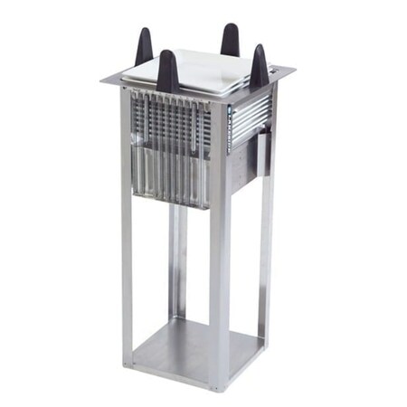 Lakeside Regular Open Drop-In Square Plate Dispenser; 9-1/2" to 10-1/4" S4010