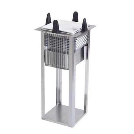 Lakeside Regular Open Drop-In Square Plate Dispenser; 10-1/2" to 11-1/4" S4011