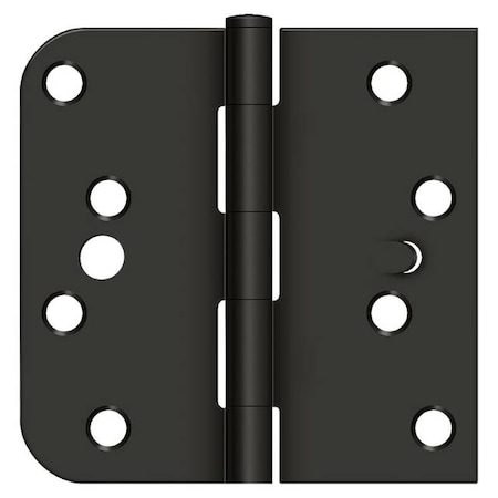 Deltana Oil Rubbed Bronze Square Hinge, Holes per Leaf: 4 S44058TT10B-LH