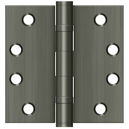 Deltana Antique Nickel Square Hinge S44HDBB15A