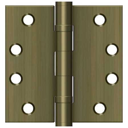 Deltana Antique Brass Door and Butt Hinge S44HDBB5