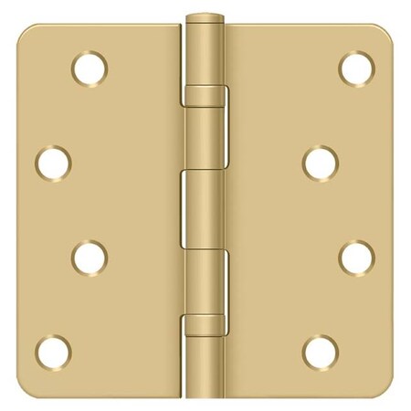 Deltana Satin Brass Radius Hinge S44R4BB4