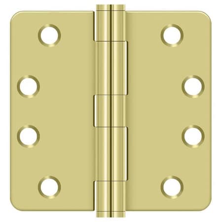 Deltana Bright Brass Door and Butt Hinge S44R4HD3