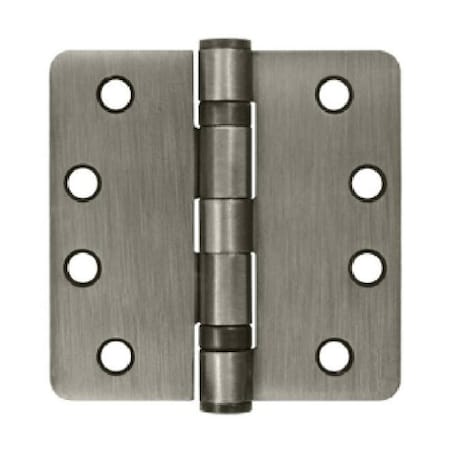 Deltana Antique Nickel Door and Butt Hinge, Holes per Leaf: 4 S44R4HDB15A