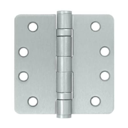 Deltana Satin Chrome Radius Hinge, Holes per Leaf: 4 S44R4HDB26D