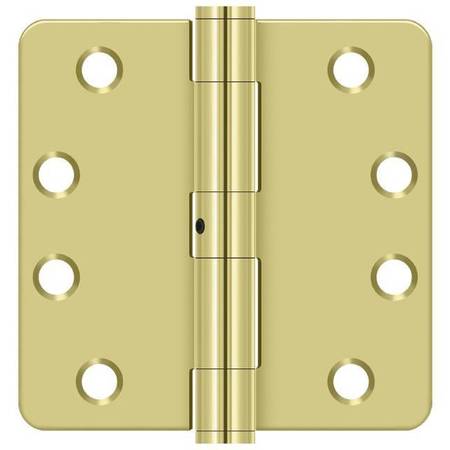 DELTANA Bright Brass Door and Butt Hinge S44R4HDN3