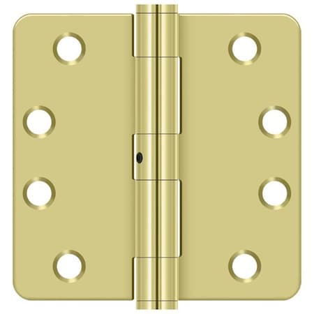 Deltana Bright Brass Door and Butt Hinge S44R4HDN3