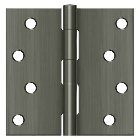 Deltana Antique Nickel Door and Butt Hinge S44U15A-R