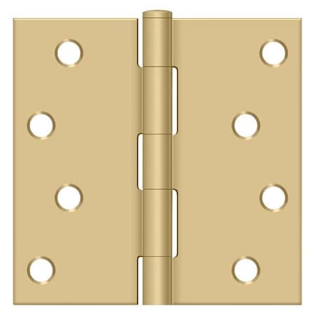 Deltana Satin Brass Square Hinge S44U4-R