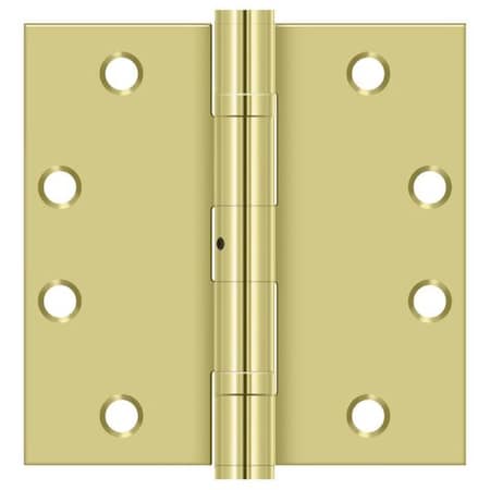 DELTANA Bright Brass Square Hinge S45BBNU3