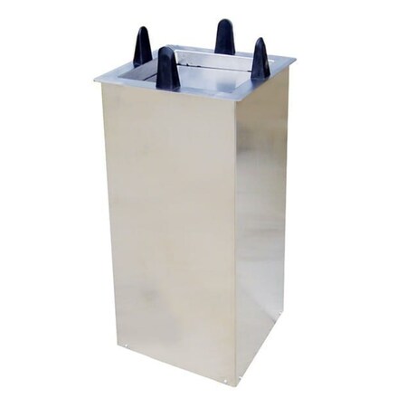 Lakeside Regular Shielded Drop-In Square Plate Dispenser; 8-1/2" to 9-1/4" S5009