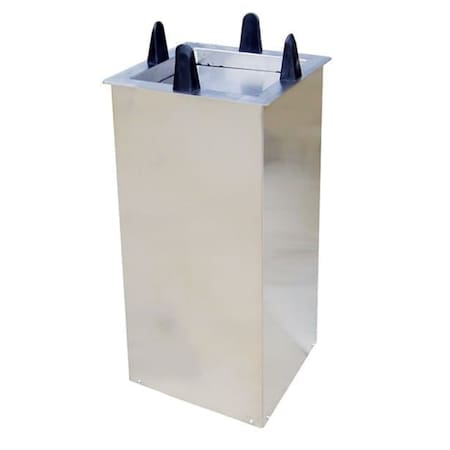 Lakeside Regular Shielded Drop-In Square Plate Dispenser; 9-1/2" to 10-1/4" S5010