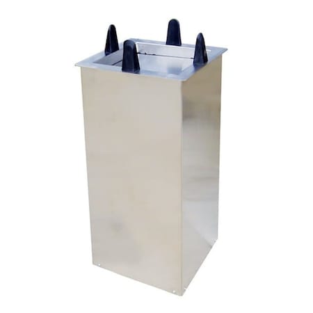 Lakeside Regular Shielded Drop-In Square Plate Dispenser; 10-1/2" to 11-1/4" S5011