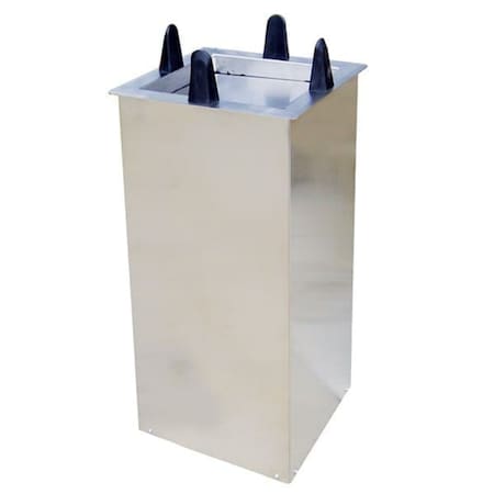 Lakeside Regular Shielded Drop-In Square Plate Dispenser; 11-1/2" to 12" S5012