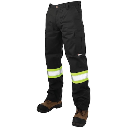 Tough Duck Mens Safety Cargo Utility Pant BK 32x32 S60711