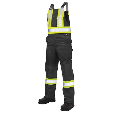 Tough Duck Unlined Safety Overall, S76911-BLACK-L S76911