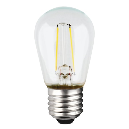 Satco 1W S14 LED Light Bulb - Medium Base - Clear Finish S9807