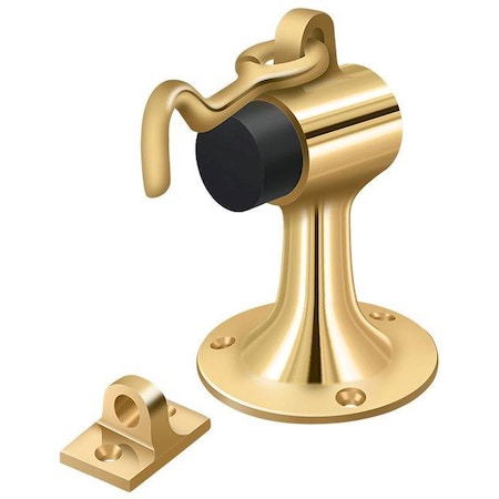 Deltana Floor Mount Bumper With Holder Lifetime Brass SAHF358CR003