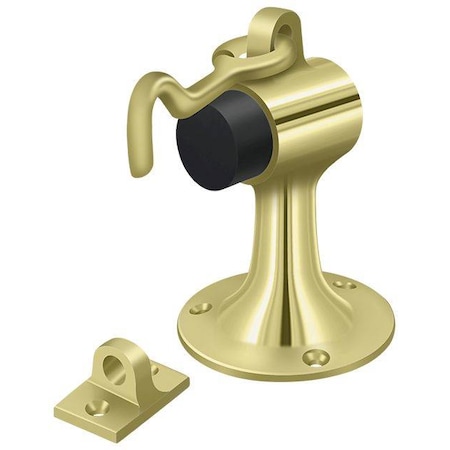 Deltana Floor Mount Bumper With Holder Bright Brass SAHF358U3