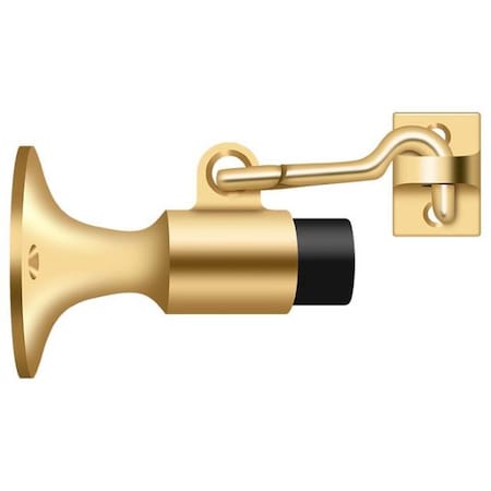 Deltana Wall Mount Bumper With Holder Lifetime Brass SAHW325CR003