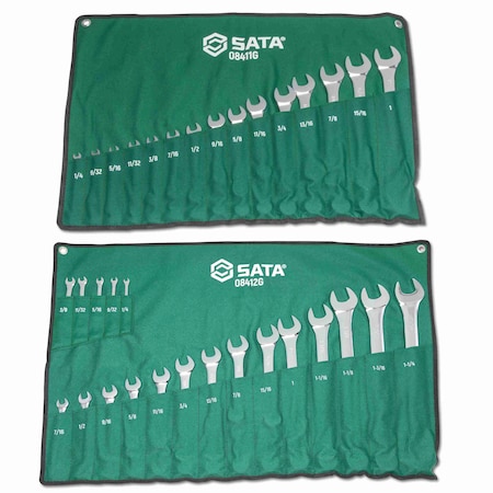 Sata Metric/SAE Combination Wrench Set, 38 Pc ST08416G