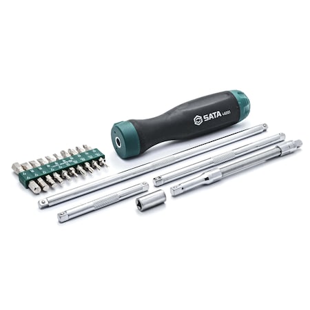 Sata Ratcheting Screwdriver Set, 26 Pc. ST09343SJ