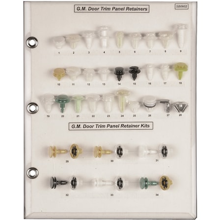 Disco Door Panel Ret Sample Board GM Car/Truck SB0602