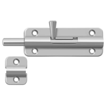 Deltana Spring Bolt 3-1/2" Satin Stainless Steel SB35U32D