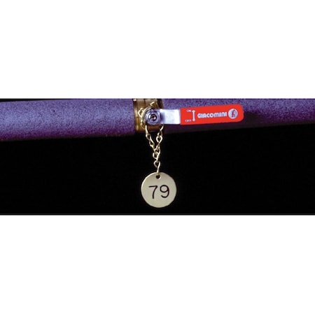 Nmc Valve Tags, Brass040 Numbered 101-125 SBT125