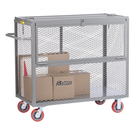 Little Giant Security Box Truck, 1500 lb Capacity, 24 in W x 66 in L x 50 1/2 in H SB246010SR