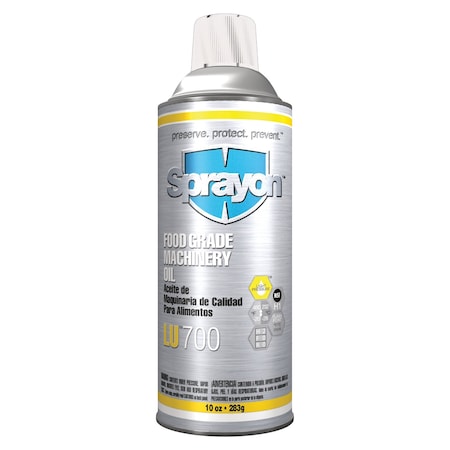 Sprayon Food Grade Machinery Oil, H1 Food Grade, 10 oz Aerosol Can SC0700000