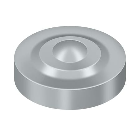 Deltana Button Spoke Screw Cap, 1 in Dia, Solid Brass SCD100U26D