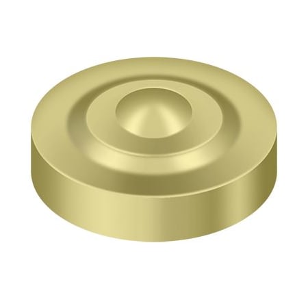 Deltana Button Spoke Screw Cap, 1 in Dia, Solid Brass SCD100U3