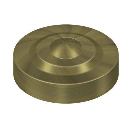 Deltana Button Spoke Screw Cap, 1 in Dia, Solid Brass SCD100U5