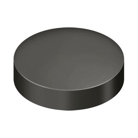 Deltana Button Spoke Screw Cap, 1 in Dia, Solid Brass SCF100U10B