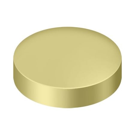DELTANA Button Spoke Screw Cap, 1 in Dia, Solid Brass SCF100U3