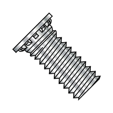 Zoro Select Captive Panel Screw, 5/16-18X1 1/4 Thrd Sz, 1-1/4 in Lg, Flush, Plain Steel 3120SCN300