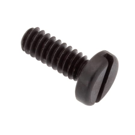 Ampg #6-32 x 3/8 in Slotted Pan Machine Screw, Black Oxide Alloy Steel SCR55024