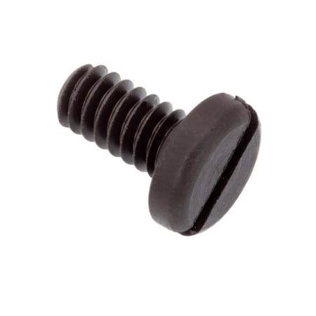 Ampg #10-24 x 3/8 in Slotted Pan Machine Screw, Black Oxide Alloy Steel SCR55050