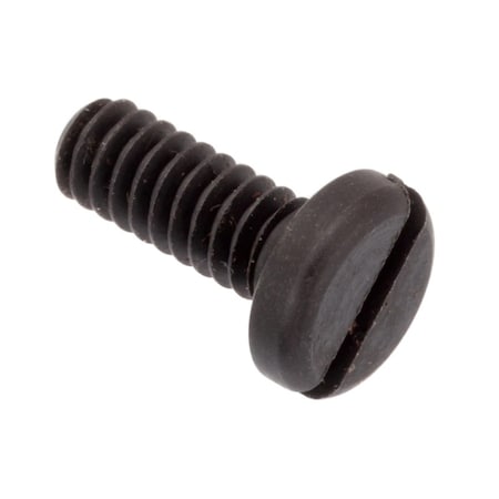 Ampg #10-24 x 1/2 in Slotted Pan Machine Screw, Black Oxide Alloy Steel SCR55052