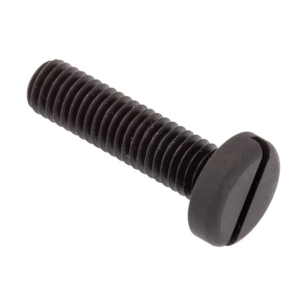 Ampg #10-32 x 3/4 in Slotted Pan Machine Screw, Black Oxide Alloy Steel SCR55074